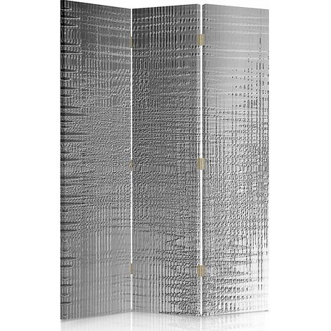 Paravent Design Effet Film Cinématique 3 Panneaux - 110 x 180 cm - 1 face déco, 1 face noir