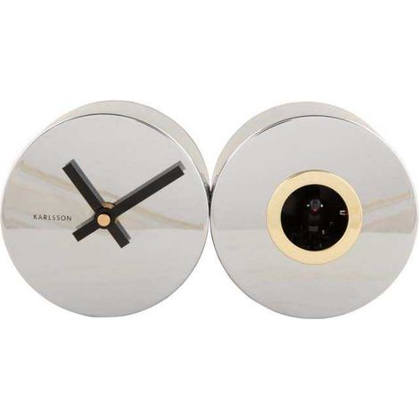 Horloge à poser en métal Duo Cuckoo (1/4)