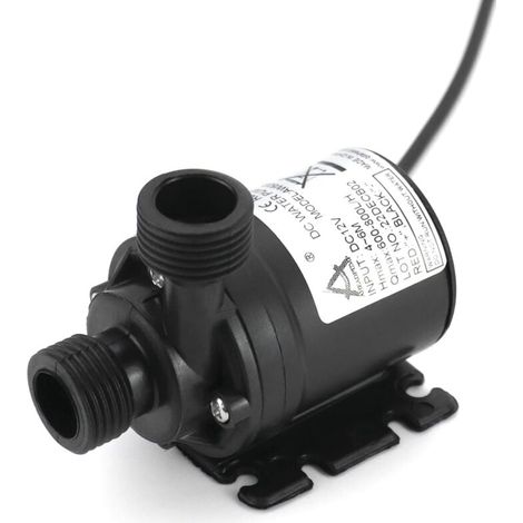 12V 800l/h 5m Wasserpumpe, bürstenlose Tauchpumpe, für die Wasserzirkulation in Schwimmbädern, Solarbrunnen, Aquarien und Teichen