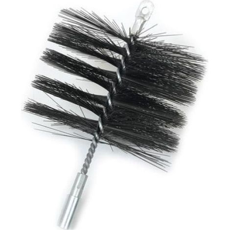 Balai De Cheminée - Fil D'acier 250 Mm - Embout Fileté M12 - Œillet Pour Boule De Ramoneur - 1 Pièce (1/2)