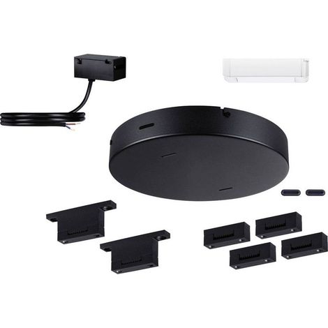 94628 Uline Elément pour système d'éclairage à sangle basse tension Kit d'installation noir (1/3)