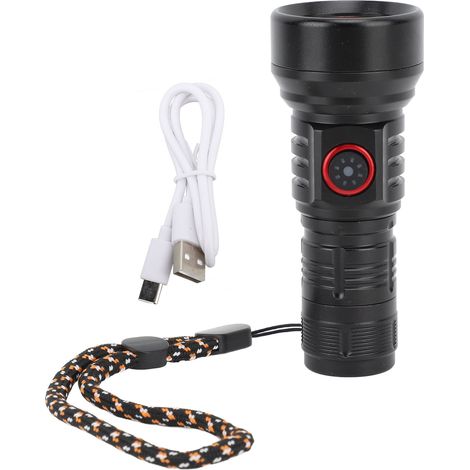 Lampe de Poche Mini LED rechargeable USB 1000 lumens 5 modes en aluminium – Pour camping, urgences, activités outdoor (1/5)