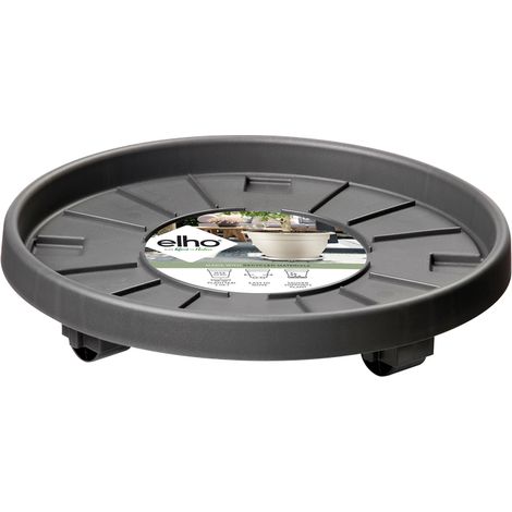 SOTTOVASO CON RUOTE UNIVERSAL PLANTTAXI 30CM ANTRACITE (1/2)