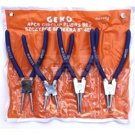 Geko G01662 - Alicates de clip (8"), multicolor