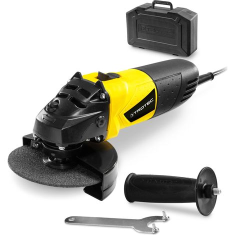 TROTEC Amoladora angular PAGS 10-115 (500 W) incl. maleta y disco de corte 115 mm, 12.000/min, Mango adicional variable montable (1/5)