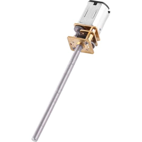 6V Gleichstrom-Getriebemotor mit langer M355MM Gewindeausgangswelle (500 U/min) (1/5)
