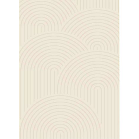 sweeek - Teppich für den Innenbereich mit Bogenmuster in creme - 120 x 160 cm
