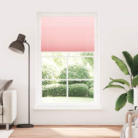 Store plissé rose 120x200 cm largeur du tissu 119,4cm polyester