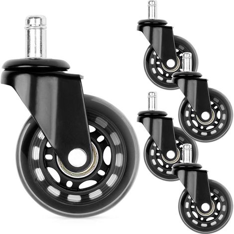 Ruedas para sillon ikea goma 63 cm 10 mm 5 uds