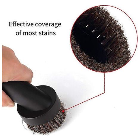 NALOOKAMIC Brosse à poils pour aspirateur, brosse ronde, accessoire universel pour aspirateur, brosse à poussière compatible avec la plupart des aspirateurs. (1/4)