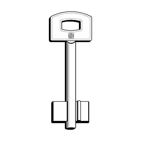 CHIAVE DOPPIA MAPPA SECUREMME 5SCM10 SILCA - OTTONE NICHELATO- 5 pezzi
