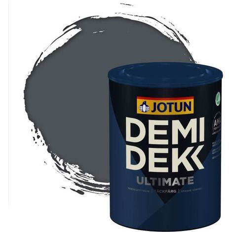 Peinture Bois - DEMI DEKK ULTIMATE - Lasure Opaque Satinée - RAL 7015 - 0,75L (1/2)
