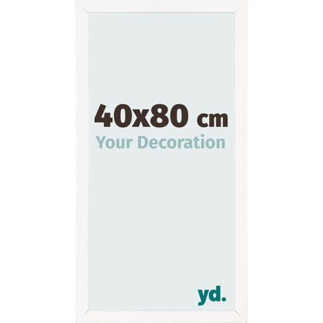 yd. - Cadre photo 40x80 - Blanc Brillant - MDF - Bologna