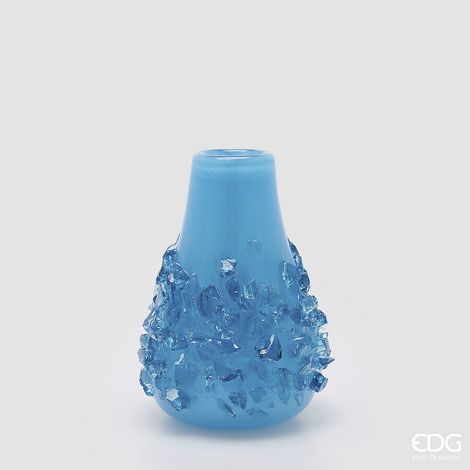 EDG Enzo De Gasperi Vaso Gemme Goccia H 29 Cm D 21 Cm Blu (1/4)