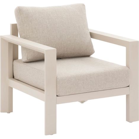 Hesperide – Fauteuil de salon de jardin Évasion 2 places – Structure aluminium traité époxy – Coussins déhoussables en tissu déperlant (1/5)