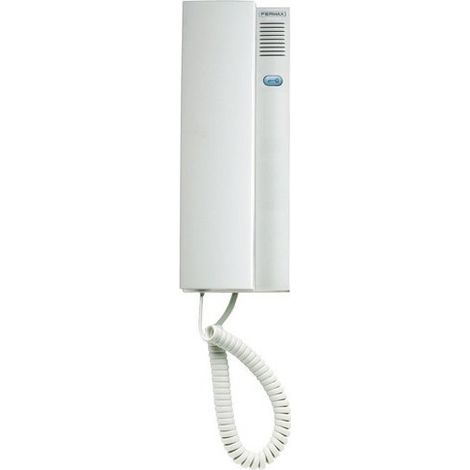 Teléfono kit 2 hilos con diseño compacto y fácil instalación.