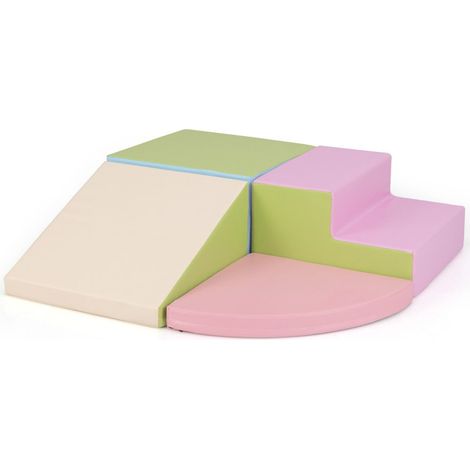 Set di blocchi di schiuma 46 x 46 x 25 cm per arrampicarsi e scivolare design moderno PU verde 200017646