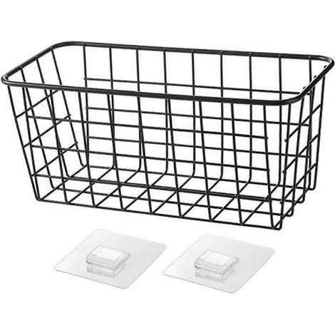 Panier de rangement suspendu en métal, bac de rangement en maille, organisateur multifonctionnel pour la maison (1/4)