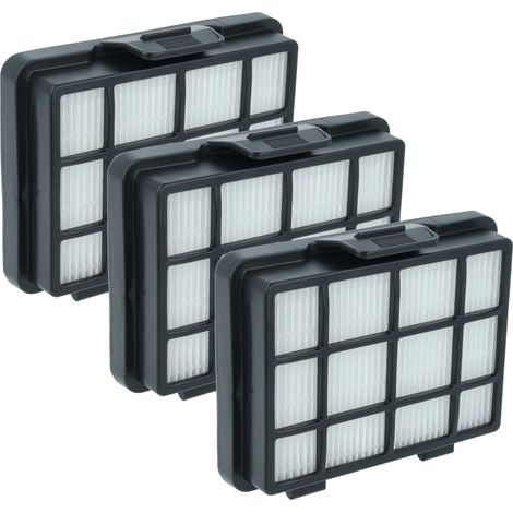 vhbw 3x Replacement Filter compatible with Medion MD 17971 Vacuum Cleaner - Exhaust Filter Black White (1/4)