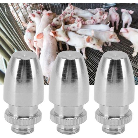 Je vends 3 compte-gouttes nasaux en acier inoxydable/compte-gouttes nasaux pour vaccins/nébuliseurs/pulvérisateurs nasaux en acier inoxydable/sprays pour l'immunisation des porcelets. (1/5)