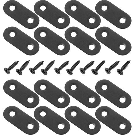 de 20 querres plates et droites en m tal noir pour l (1/5)