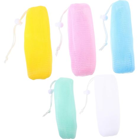 Piece Standard Size Foaming Soap Bag Mixed Colors Scrubbing