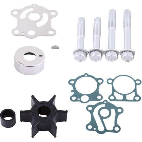 Turbine de pompe à eau, kit de réparation de pompe à eau, kit de réparation de pompe à eau pour moteur hors-bord Yamaha 40 50 CV 1984-1994 6h4-w0078-00-00 (1/5)