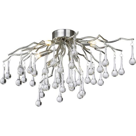 Plafoniera vetro glamour argento ICICLE 4xG9 Paul Neuhaus (1/5)