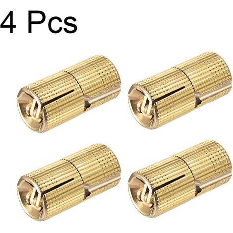 royaluxe - 4pcs Charnière Cylindrique Charnière Invisible Porte Placard Armoire Meuble 16mm 180° Angle ouverture