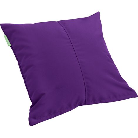 Gardenista - Cuscino per mobili da giardino, 45x45 cm cuscini quadrati resistenti all'acqua per la decorazione del patio, comodi cuscini per schienale di sedie in rattan - Viola (1/5)