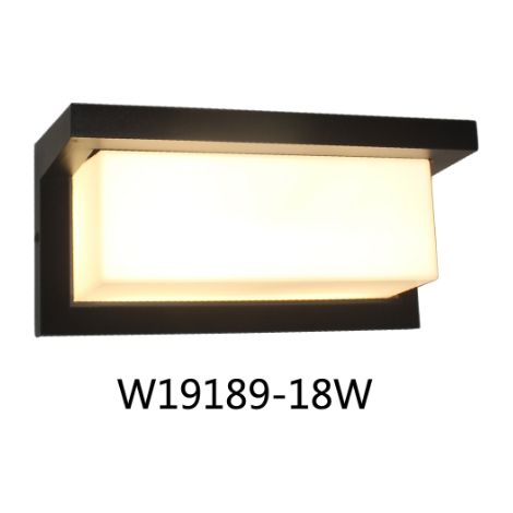 GROOFOO Applique murale extérieure/intérieure LED 18W avec détecteur de mouvement Applique murale ajustable étanche IP65, Applique murale pour terrasse et entrée, lumière du jour 4000K (1/5)