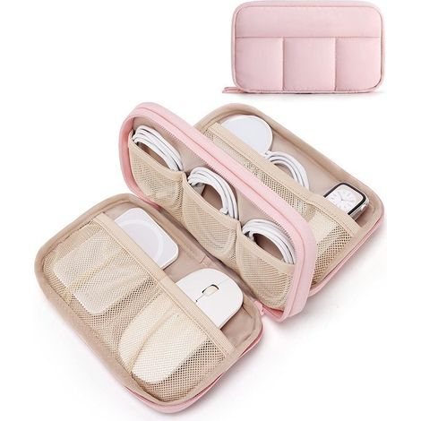 Pochette de rangement pour câbles voyage Sac portable données femmes (1/5)