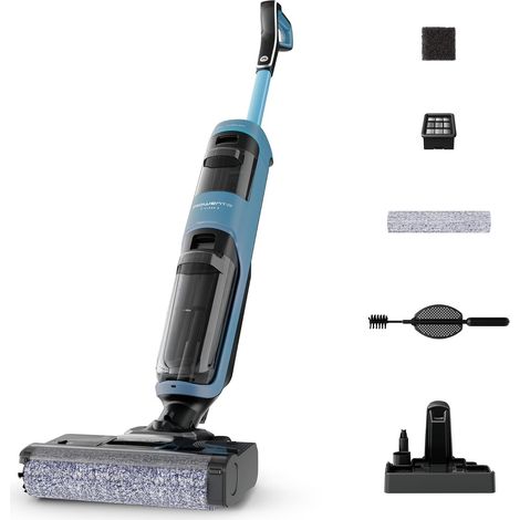 Aspirateur laveur sans fil X-Clean2 2-en-1 bleu