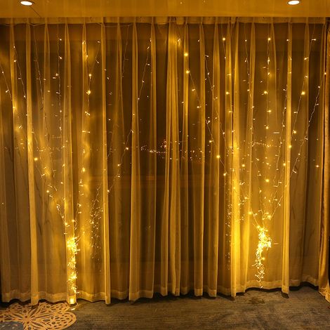 6x3m Dekorative Lichtervorhang-Laterne für drinnen und draußen, ideal als Weihnachtsdekoration (1/5)