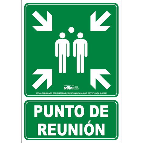 ATM Señalización ASB200 - Señal punto de reunión PVC clase B - herramienta profesional duradera, calidad garantizada, envío en 24h