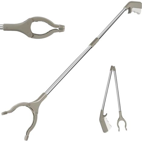 83cm Outils de Ramassage, Pince de Ramassage Pliante, Pince de Préhension Extension Pliable, pour Prise de la Corbeille, Ramassage des Déchets, Déchets de Jardin (1/5)