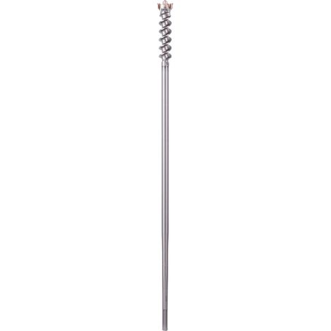 Bosch – Foret à béton 45 mm – Longueur 1000 mm – Longueur utile 850 mm – SDS-max pour perçage béton armé – Pointe carbure 3 tranchants