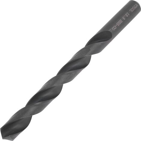 Foret hélicoïdal HSS HSS-CO 12,3 mm Queue droite Diamètre pointe pour perceuse électrique