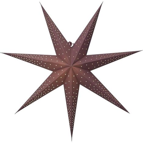 Star Trading Grande étoile en papier Point, rouge foncé, motif ajouré, décoration de Noël, 80 cm (1/2)