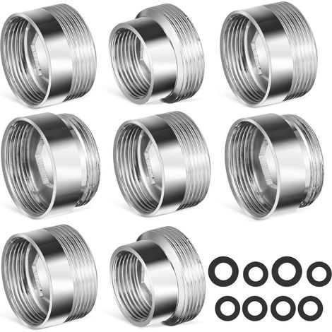 8 Pièces Kit D'adaptateurs de Robinet en Cuivre, 18mm, 20mm (1/5)