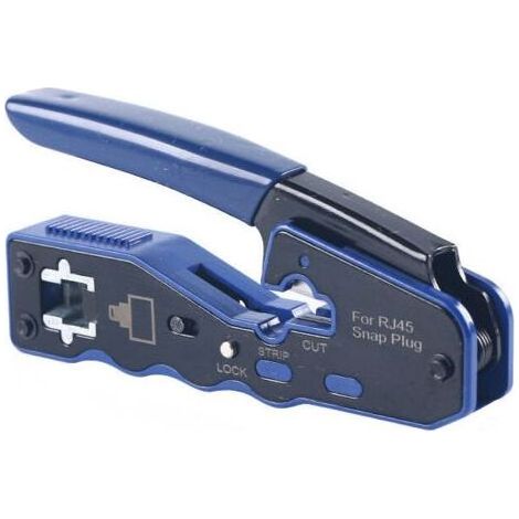 Pince à sertir RJ45 compacte – Outil de sertissage pour câbles Ethernet Cat6a/Cat6/Cat5e – Design ergonomique pour usage professionnel (1/5)