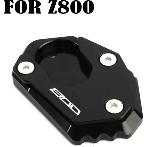 (Noir-800) Compatible pour Kawasaki Z900 Z650 Z800 Z900RS 2016-2024 Moto CNC Béquille Agrandisseur de pied Support latéral Extension Pad Z 900 rs 800 650 maxpower