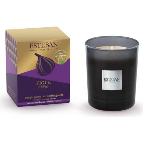 Esteban - Bougie initiale rechargeable Figue Noire (1/3)