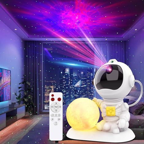 Filiyano – lampe lune de 8 – Projecteur Galaxie Astronaute, Projecteur d'étoiles 3 en 1 avec lampe lune de 8,9 cm, télécommande et minuterie, 33 (1/5)