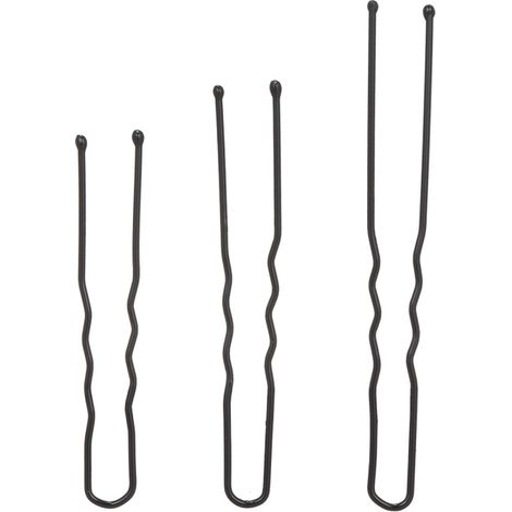 100 horquillas rizadas en forma de U, pinzas metálicas para el cabello, ideales para moños. (1/5)