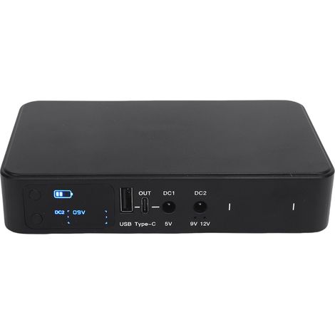 Onduleur Externe 10400mAh Batterie de Secours pour Routeur Caméra de Surveillance Sortie USB Type-C DC 5V 9V 12V Mini UPS (1/5)