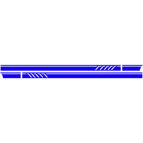 D-655 Autocollant vinyle universel pour bas de caisse de voiture, accessoire de décoration à faire soi-même (bleu) (1/5)