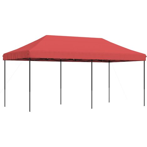 Party Tent Folding Burgundy 292 x 580 x 315 cm Oxford Fabric vidaXL