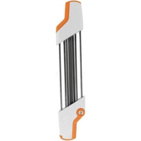 Affûteur de chaîne de tronçonneuse 2 en 1 en métal accès facile 3/8 "P 4.0mm remplacement de chaîne blanc