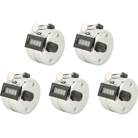 5 Compteurs manuels à 4 chiffres en métal, précis et durables, pour événements sportifs, jeux et décomptes (1/5)